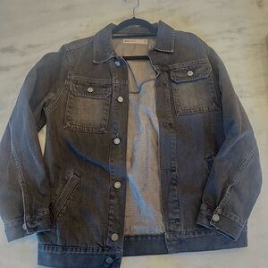 ASOS 100% Cotton Oversized Black Trucker Denim Jacket